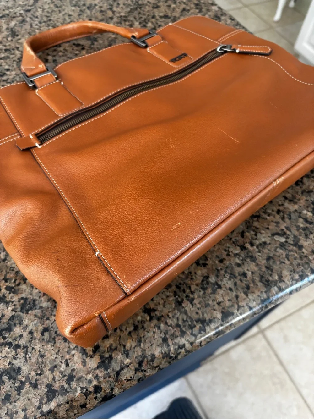 Tumi classic leather